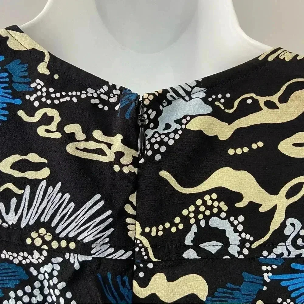 NWT A.L.C. Roxy Silk Plunge V-Neck Mini Dress Celestial Print size 4 - Picture 8 of 11
